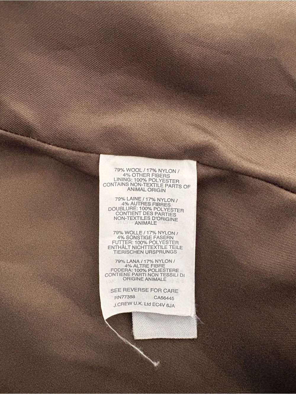 J. Crew Olive Toggle Wool-Blend Pea Coat - Picture 12 of 16